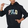 Sudadera con capucha negra con el logotipo de Ralph Lauren para hombre Sudadera con capucha negra con el logotipo de Ralph Lauren para hombre