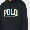 Sudadera con capucha negra con el logotipo de Ralph Lauren para hombre Sudadera con capucha negra con el logotipo de Ralph Lauren para hombre