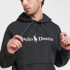 Sudadera con capucha negra con el logotipo de Ralph Lauren para hombre Sudadera con capucha negra con el logotipo de Ralph Lauren para hombre