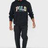 Sudadera con capucha negra con el logotipo de Ralph Lauren para hombre Sudadera con capucha negra con el logotipo de Ralph Lauren para hombre