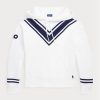 Sudadera con capucha polar Ralph Lauren para mujer, color blanco, para el Abierto de Australia de críquet