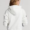 Sudadera con capucha polar Ralph Lauren para mujer, color blanco, para el Abierto de Australia de críquet