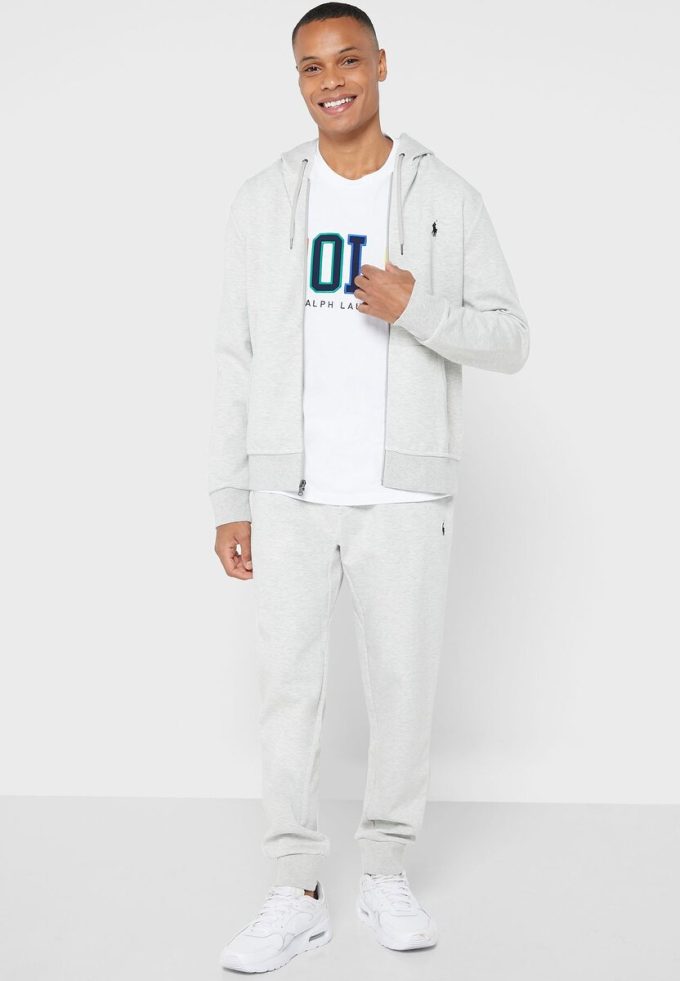 Sudadera con capucha Ralph Lauren Essential para hombre, color gris Sudadera con capucha Ralph Lauren Essential para hombre, color gris