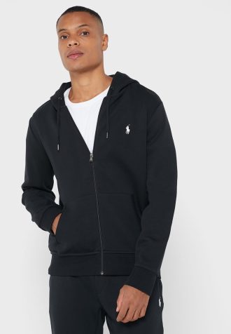 Sudadera con capucha Ralph Lauren Essential para hombre, color negro