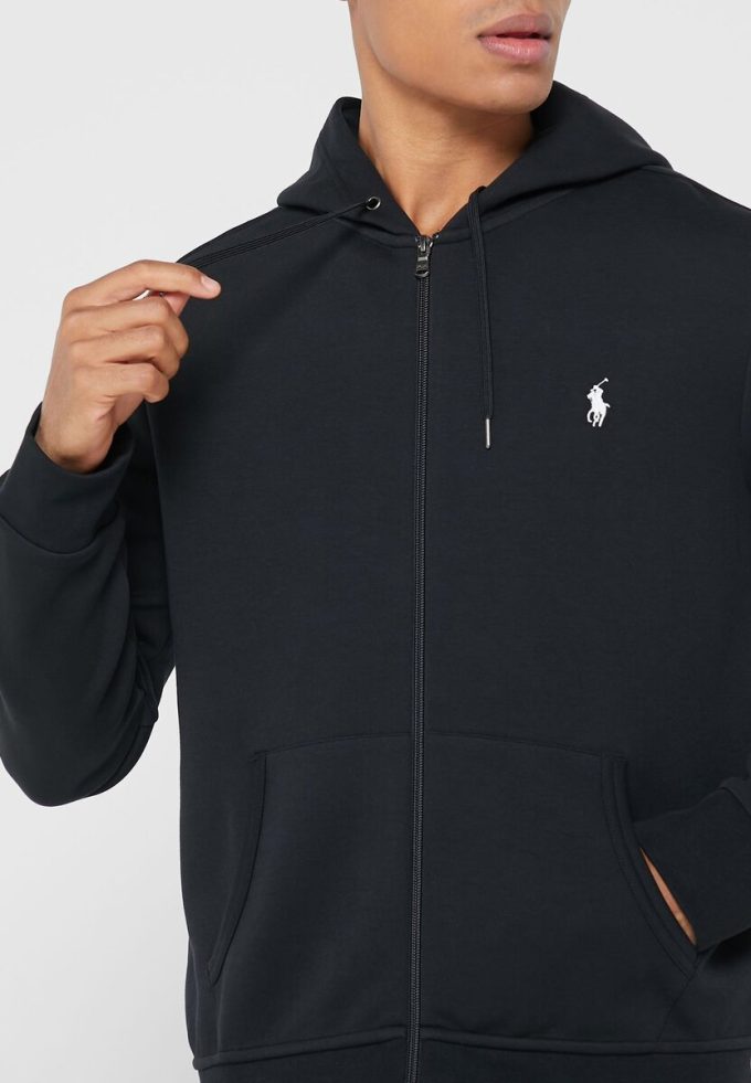 Sudadera con capucha Ralph Lauren Essential para hombre, color negro Sudadera con capucha Ralph Lauren Essential para hombre, color negro