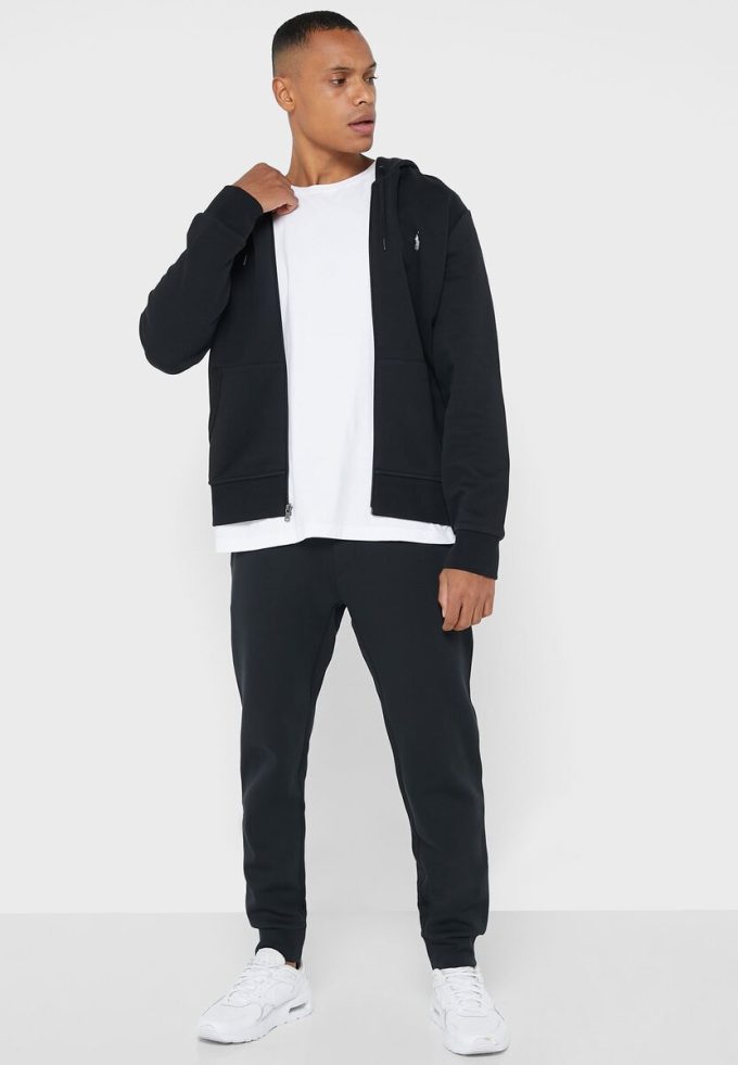 Sudadera con capucha Ralph Lauren Essential para hombre, color negro Sudadera con capucha Ralph Lauren Essential para hombre, color negro