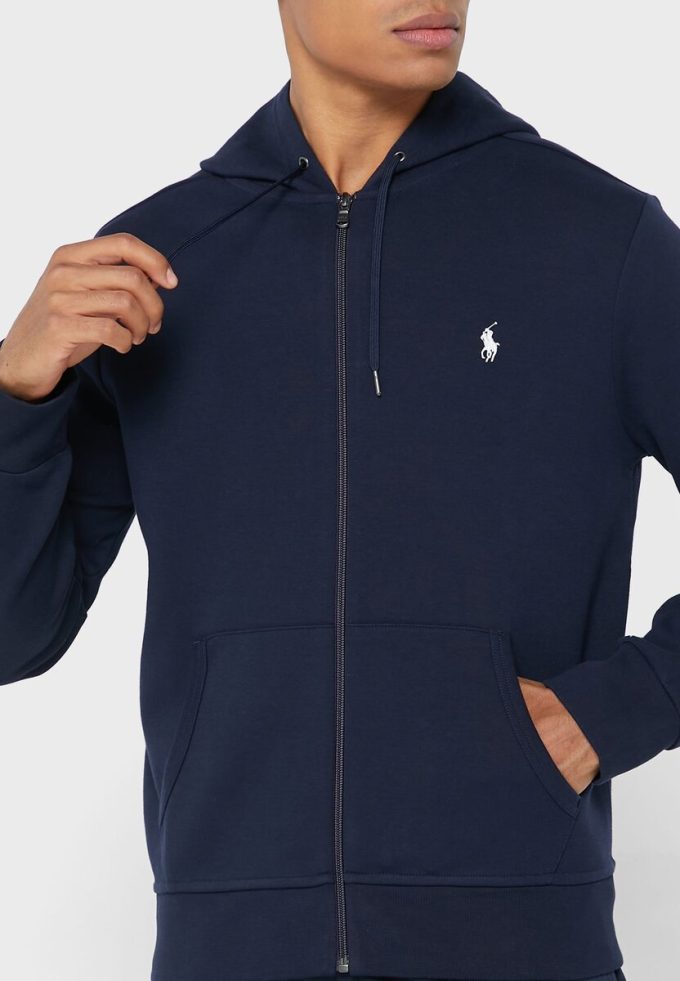 Sudadera con capucha Ralph Lauren Essential para hombre en azul marino
