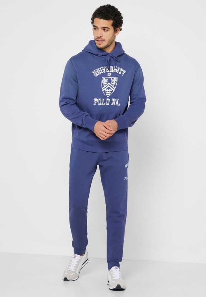 Sudadera con capucha Ralph Lauren Essential para hombre en azul marino Sudadera con capucha Ralph Lauren Essential para hombre en azul marino
