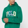 Sudadera con capucha verde con el logotipo de Ralph Lauren para hombre