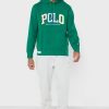 Sudadera con capucha verde con el logotipo de Ralph Lauren para hombre