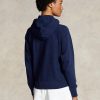 Sudadera con capucha y cremallera completa de polar Ralph Lauren para mujer en color azul marino Sudadera con capucha y cremallera completa de polar Ralph Lauren para mujer en color azul marino