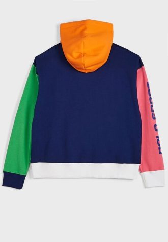 Sudadera con capucha y detalle de bolsillo en bloques de color multicolor de Ralph Lauren para mujer Sudadera con capucha y detalle de bolsillo en bloques de color multicolor de Ralph Lauren para mujer