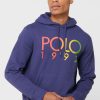 Sudadera con capucha y logotipo de Ralph Lauren para hombre en azul marino Sudadera con capucha y logotipo de Ralph Lauren para hombre en azul marino