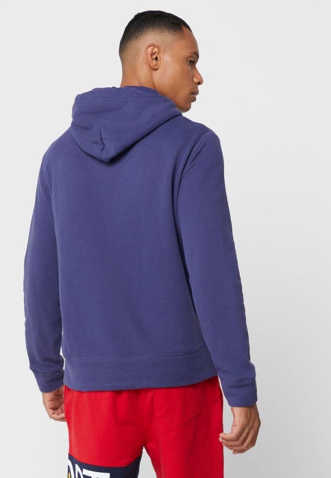 Sudadera con capucha y logotipo de Ralph Lauren para hombre en azul marino Sudadera con capucha y logotipo de Ralph Lauren para hombre en azul marino