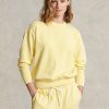 Sudadera con cuello redondo de algodón orgánico Ralph Lauren para mujer en amarillo Sudadera con cuello redondo de algodón orgánico Ralph Lauren para mujer en amarillo
