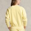 Sudadera con cuello redondo de algodón orgánico Ralph Lauren para mujer en amarillo Sudadera con cuello redondo de algodón orgánico Ralph Lauren para mujer en amarillo