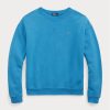 Sudadera con cuello redondo de polar Ralph Lauren azul para mujer Sudadera con cuello redondo de polar Ralph Lauren azul para mujer