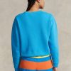 Sudadera con cuello redondo de polar Ralph Lauren azul para mujer Sudadera con cuello redondo de polar Ralph Lauren azul para mujer