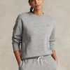 Sudadera con cuello redondo de polar Ralph Lauren en gris oscuro para mujer Sudadera con cuello redondo de polar Ralph Lauren en gris oscuro para mujer