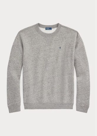 Sudadera con cuello redondo de polar Ralph Lauren en gris oscuro para mujer