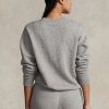 Sudadera con cuello redondo de polar Ralph Lauren en gris oscuro para mujer Sudadera con cuello redondo de polar Ralph Lauren en gris oscuro para mujer