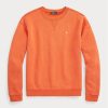 Sudadera con cuello redondo de polar Ralph Lauren naranja para mujer Sudadera con cuello redondo de polar Ralph Lauren naranja para mujer