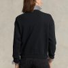 Sudadera con cuello redondo de polar Ralph Lauren negra para mujer Sudadera con cuello redondo de polar Ralph Lauren negra para mujer