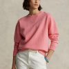 Sudadera con cuello redondo de polar Ralph Lauren para mujer de Rose Sudadera con cuello redondo de polar Ralph Lauren para mujer de Rose