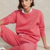 Sudadera con cuello redondo de polar Ralph Lauren para mujer de Rose Sudadera con cuello redondo de polar Ralph Lauren para mujer de Rose
