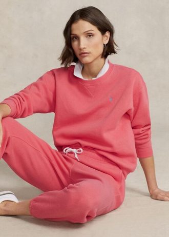Sudadera con cuello redondo de polar Ralph Lauren para mujer de Rose