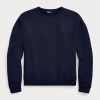Sudadera con cuello redondo de polar Ralph Lauren para mujer en color azul marino