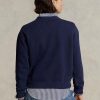 Sudadera con cuello redondo de polar Ralph Lauren para mujer en color azul marino