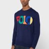 Sudadera con el logotipo de Ralph Lauren para hombre en azul marino Sudadera con el logotipo de Ralph Lauren para hombre en azul marino