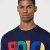 Sudadera con el logotipo de Ralph Lauren para hombre en azul marino Sudadera con el logotipo de Ralph Lauren para hombre en azul marino