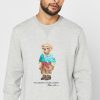 Sudadera con estampado de oso de polo Ralph Lauren para hombre en gris Sudadera con estampado de oso de polo Ralph Lauren para hombre en gris