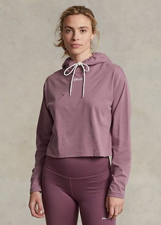 Sudadera corta de algodón Ralph Lauren para mujer de Rose