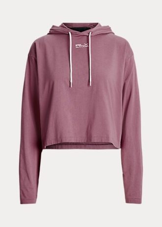 Sudadera corta de algodón Ralph Lauren para mujer de Rose