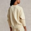 Sudadera de cuello redondo de algodón orgánico Ralph Lauren para mujer en amarillo claro Sudadera de cuello redondo de algodón orgánico Ralph Lauren para mujer en amarillo claro