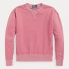 Sudadera de cuello redondo de algodón orgánico Ralph Lauren rosa para mujer Sudadera de cuello redondo de algodón orgánico Ralph Lauren rosa para mujer