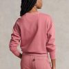 Sudadera de cuello redondo de algodón orgánico Ralph Lauren rosa para mujer Sudadera de cuello redondo de algodón orgánico Ralph Lauren rosa para mujer
