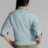 Sudadera de cuello redondo de felpa francesa con logotipo de Ralph Lauren para mujer en azul Sudadera de cuello redondo de felpa francesa con logotipo de Ralph Lauren para mujer en azul