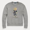 Sudadera de cuello redondo de polar Ralph Lauren Polo Bear en gris oscuro para mujer Sudadera de cuello redondo de polar Ralph Lauren Polo Bear en gris oscuro para mujer