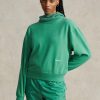 Sudadera de cuello redondo de polar Ralph Lauren verde para mujer Sudadera de cuello redondo de polar Ralph Lauren verde para mujer