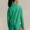 Sudadera de cuello redondo de polar Ralph Lauren verde para mujer Sudadera de cuello redondo de polar Ralph Lauren verde para mujer