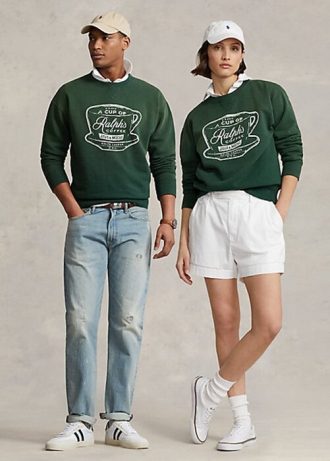 Sudadera de cuello redondo Ralph Lauren Ralph’s Coffee para mujer en color verde Sudadera de cuello redondo Ralph Lauren Ralph’s Coffee para mujer en color verde