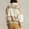 Sudadera de polar Ralph Lauren con motivo Fair Isle en tonos beige para mujer Sudadera de polar Ralph Lauren con motivo Fair Isle en tonos beige para mujer