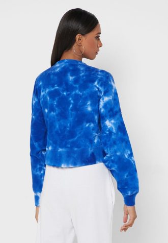 Sudadera de punto con cuello redondo de Ralph Lauren para mujer en azul Sudadera de punto con cuello redondo de Ralph Lauren para mujer en azul