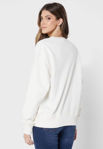 Sudadera de punto con gráficos de Ralph Lauren en beige para mujer