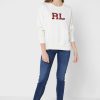 Sudadera de punto con gráficos de Ralph Lauren en beige para mujer Sudadera de punto con gráficos de Ralph Lauren en beige para mujer
