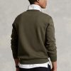 Sudadera de punto doble jaspeada Ralph Lauren para hombre en color oliva Sudadera de punto doble jaspeada Ralph Lauren para hombre en color oliva